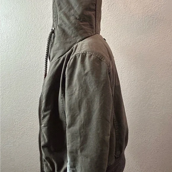 Naketano Olive Bomber Jacket with Hood - Picture 9 of 13